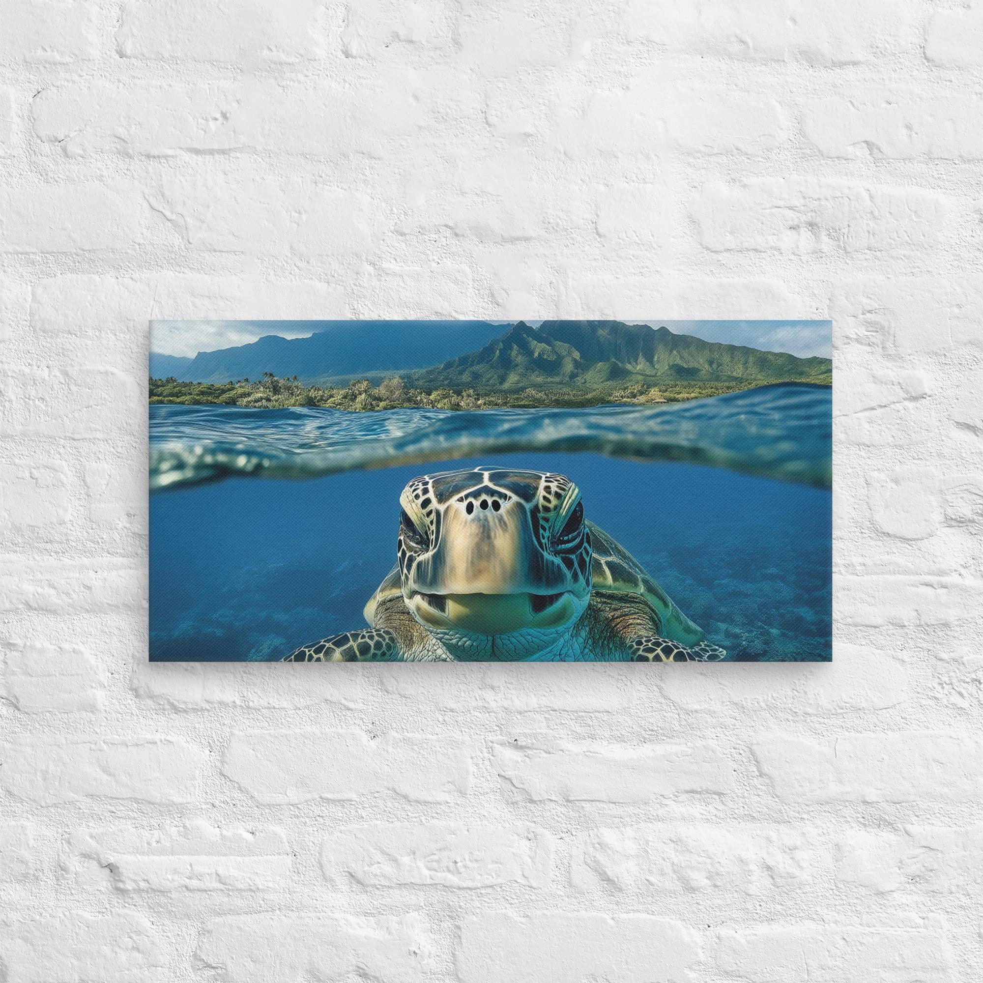 Aloha Serenity Sea Turtle Canvas 7