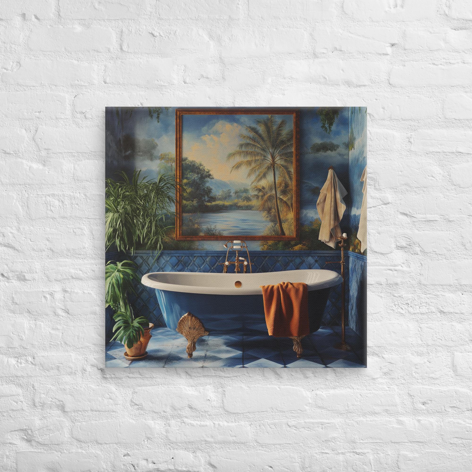 Tropical Oasis Retreat Canvas 25