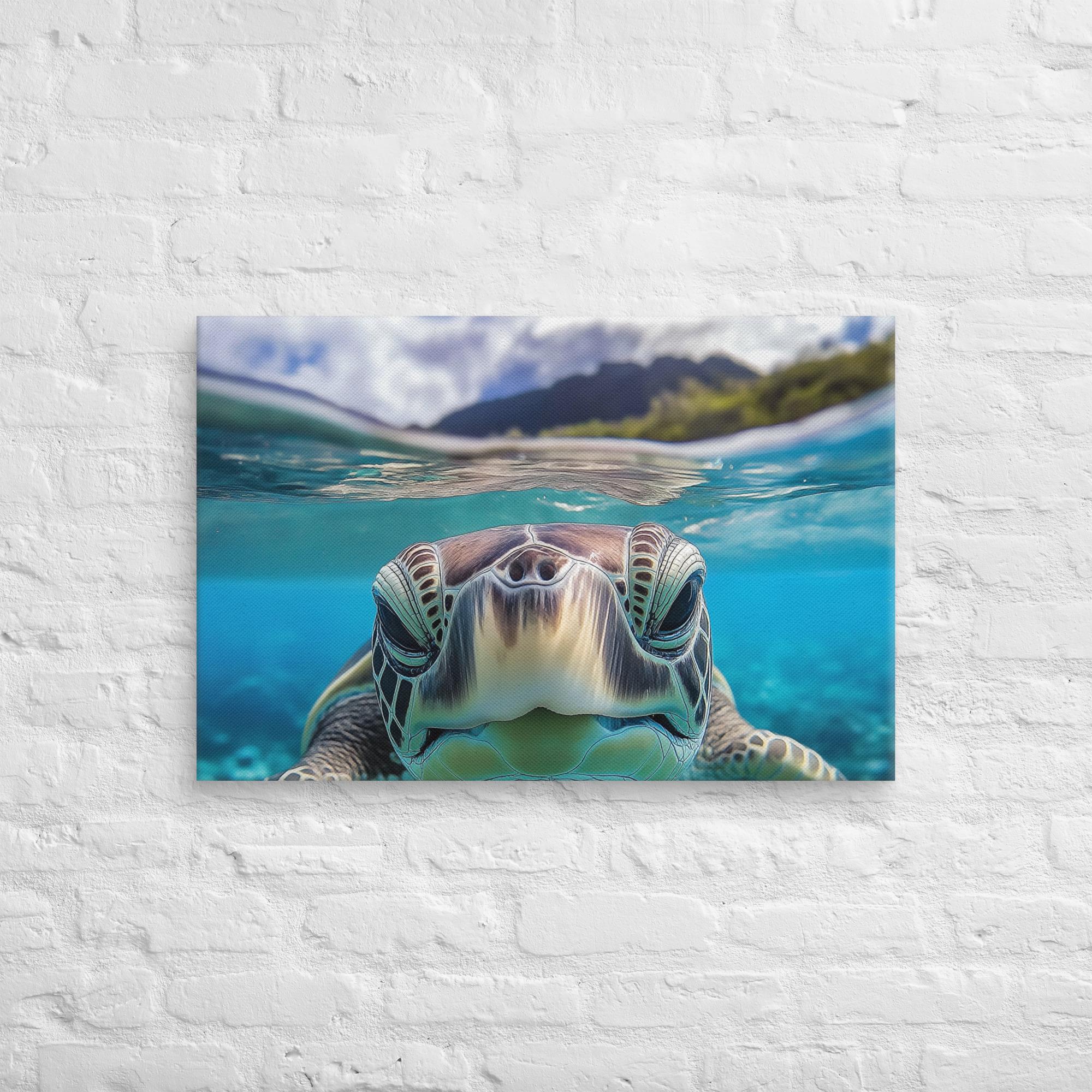 Island Encounter Sea Turtle Canvas 18