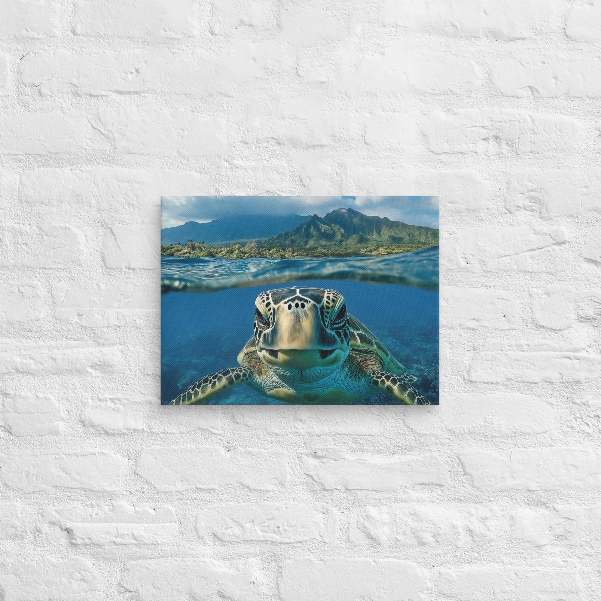 Aloha Serenity Sea Turtle Canvas 42