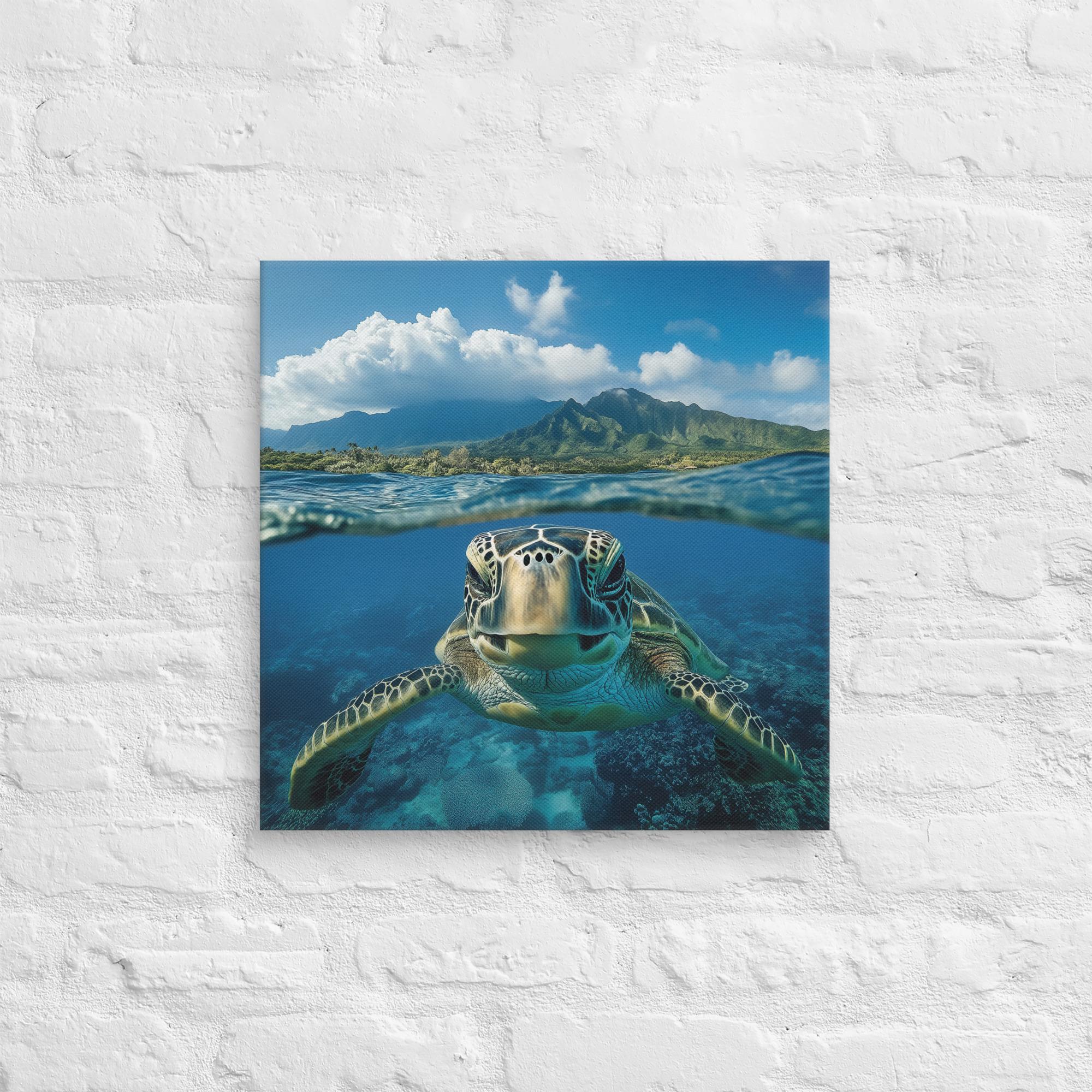 Aloha Serenity Sea Turtle Canvas 13