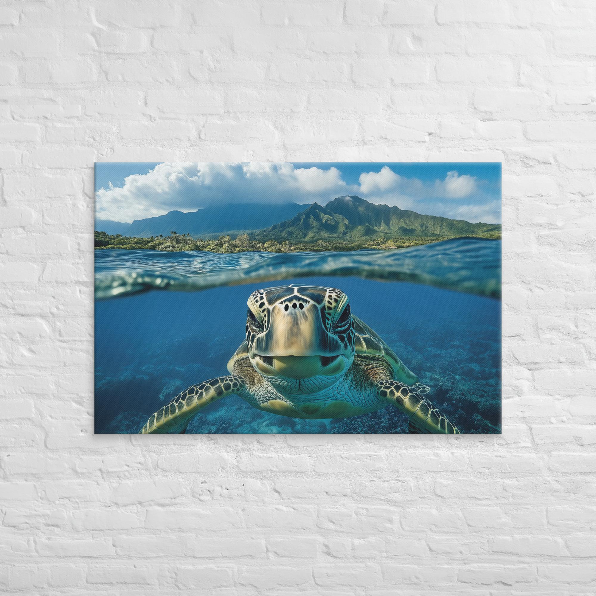 Aloha Serenity Sea Turtle Canvas 33