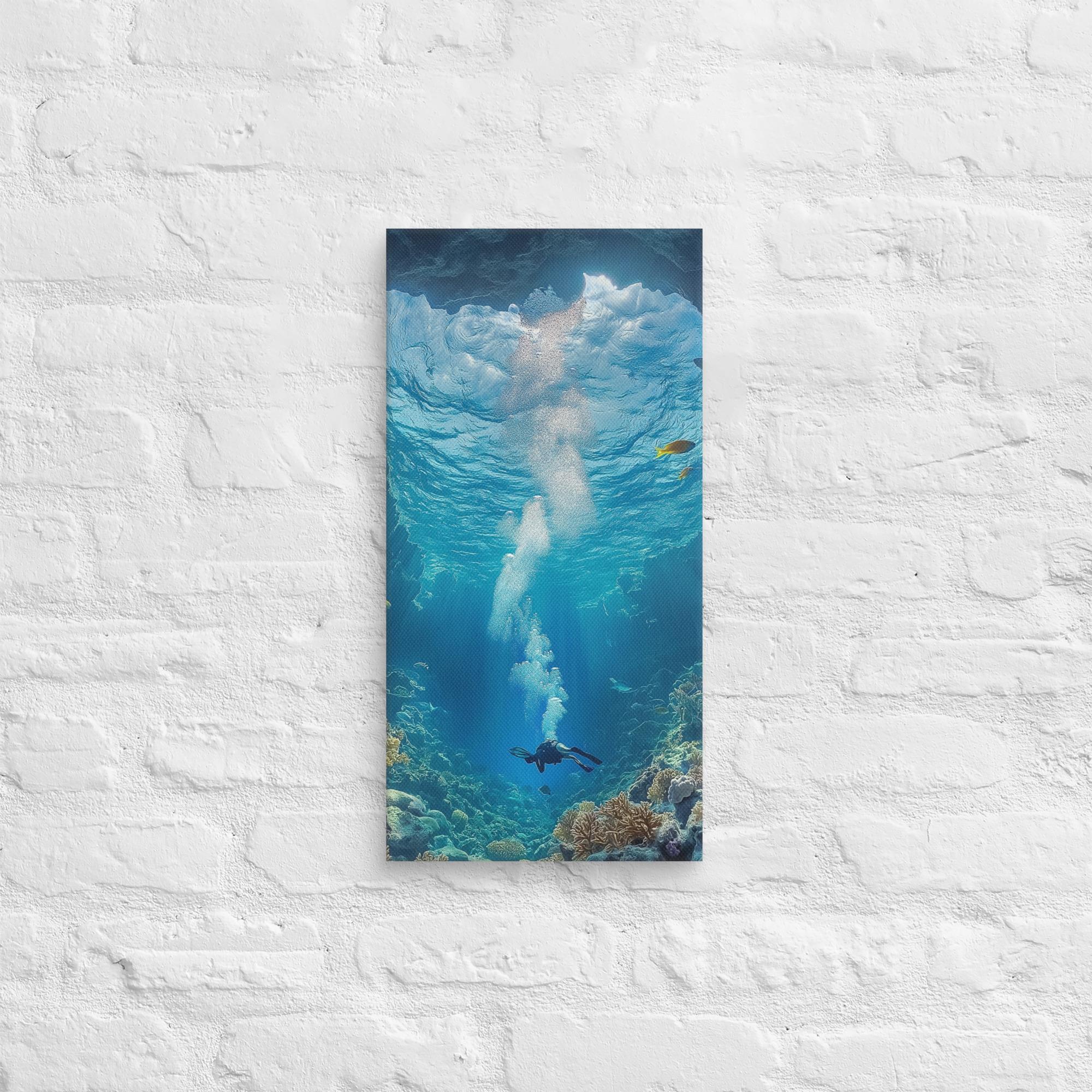 Exploring the Blue Abyss Canvas 4