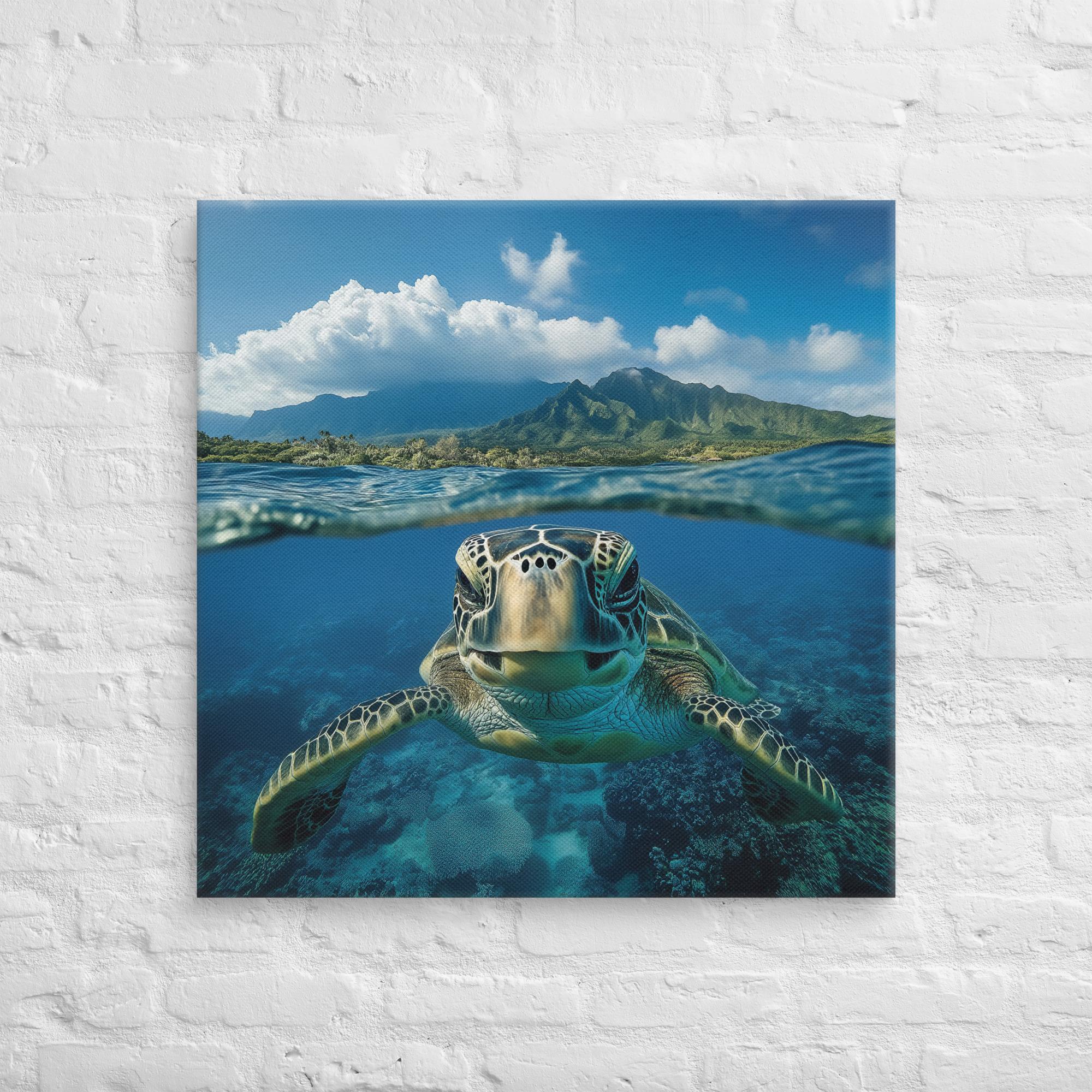 Aloha Serenity Sea Turtle Canvas 29