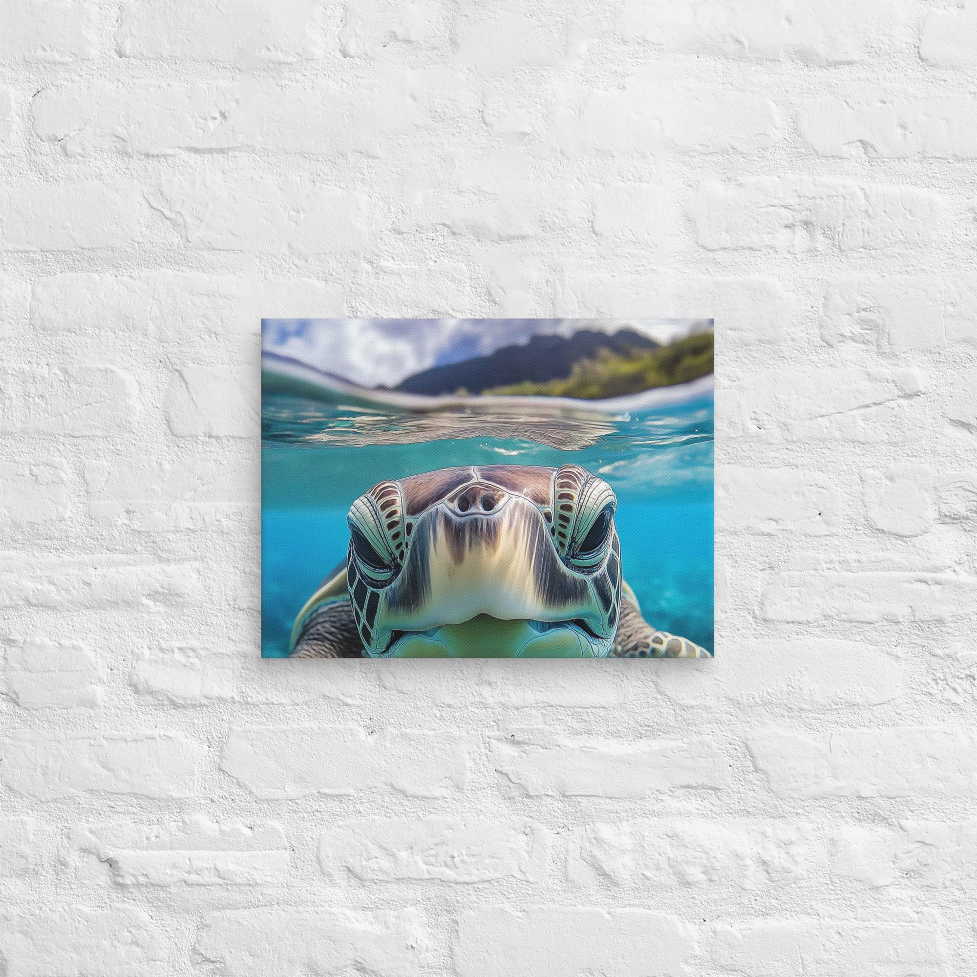 Island Encounter Sea Turtle Canvas 42