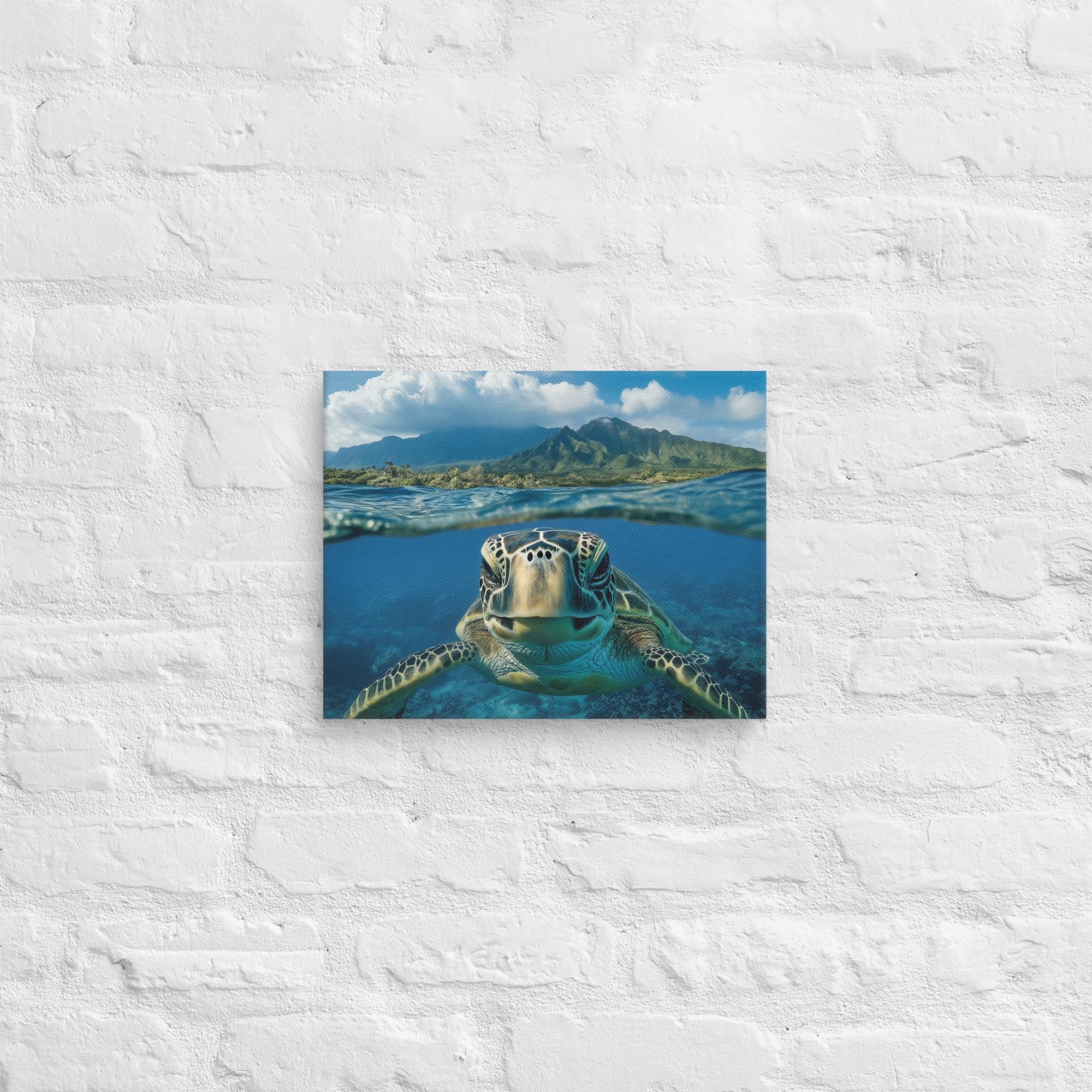 Aloha Serenity Sea Turtle Canvas 5