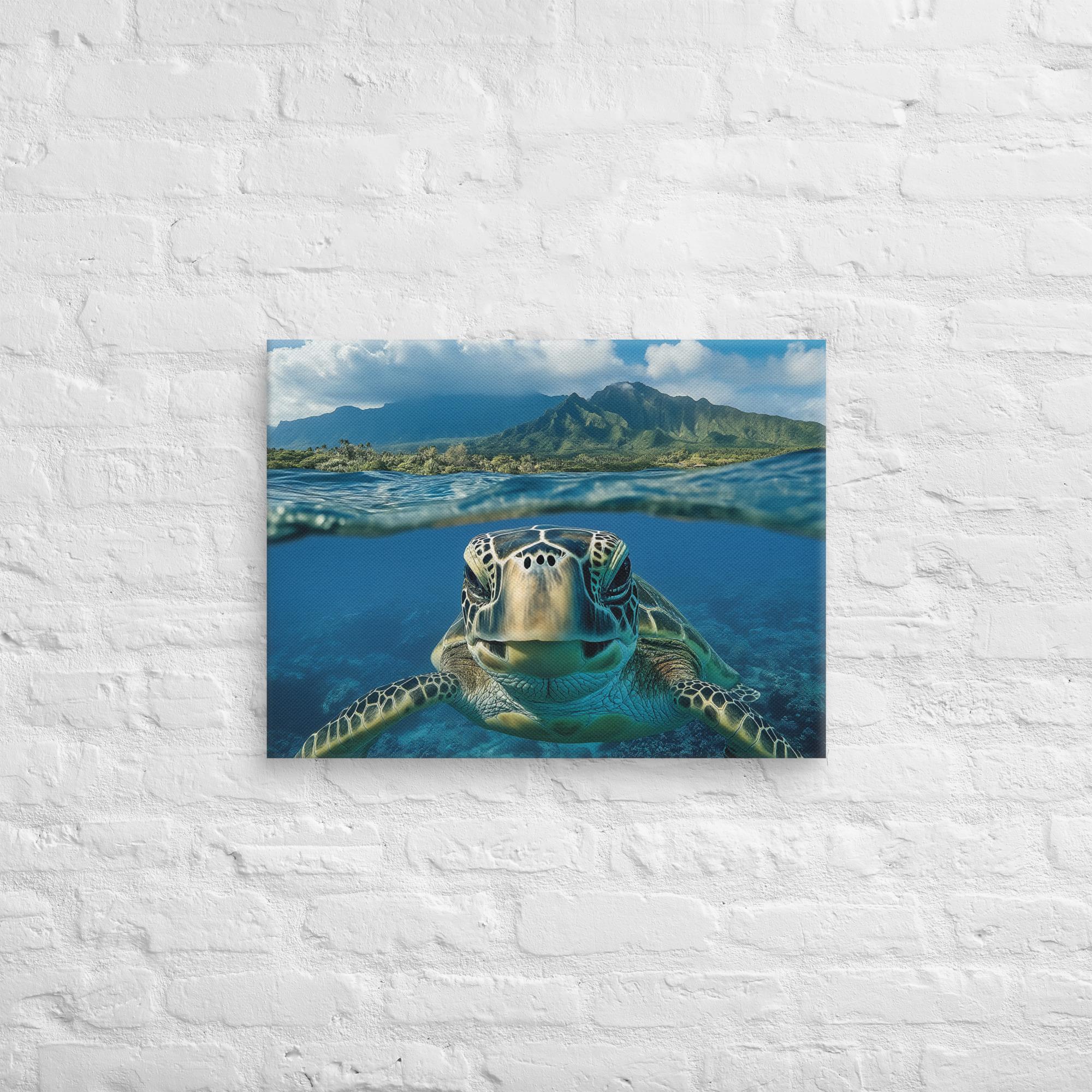 Aloha Serenity Sea Turtle Canvas 45